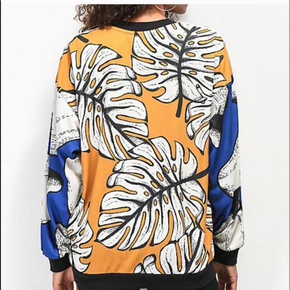 NWT adidas pineapple farm rio multico bf sweater - Picture 2 of 2